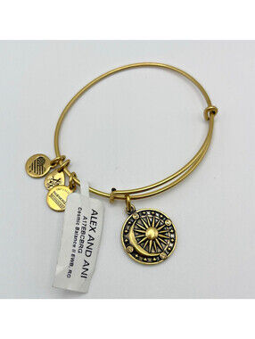 Alex and Ani Cosmic Balance II Expandable Wire Charm Bangle Bracelet 1 pc NWT